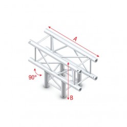Milos PQ30017 Pro-30 Square P Truss - T-Cross 3-way - 71 cm